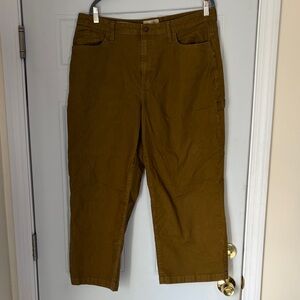 Universal Thread Highest Rise Stretch Green / Tan Carpenter Pants